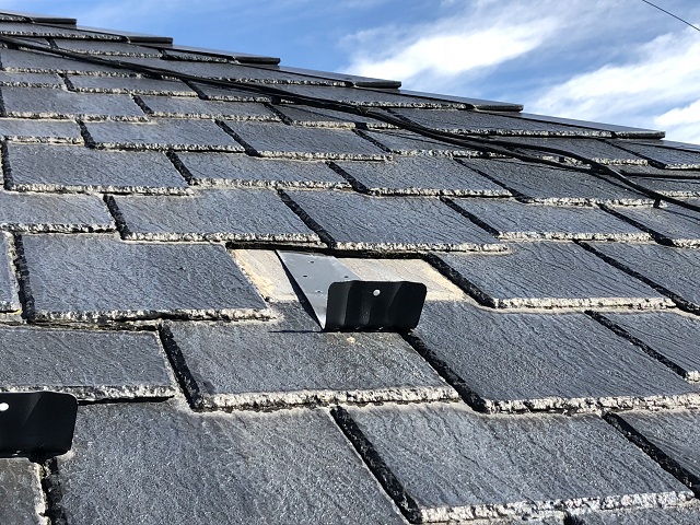 スレート屋根　修理